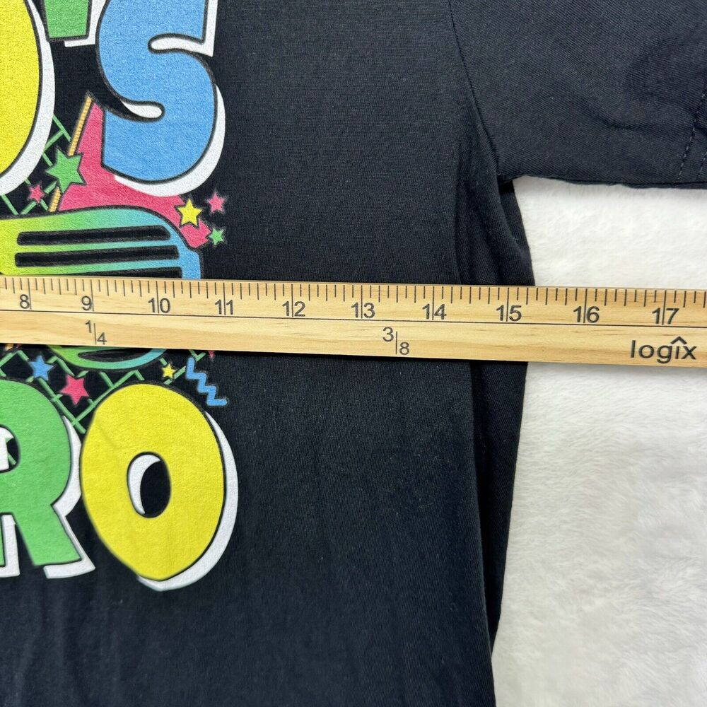 I Love The 80’s Youth Girls Medium (09-10 ) Black T-Shirt Graphic Tee Top - Picture 4 of 5